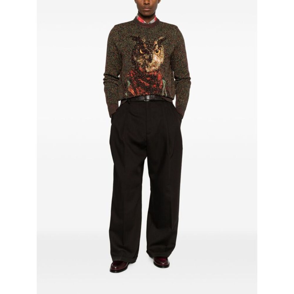 Etro Men Wool Blend Crewneck Sweater